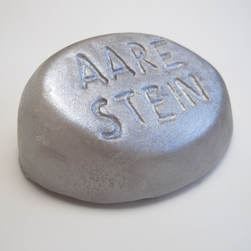 handseife in form eines steines mit aufschrift "aare stein"